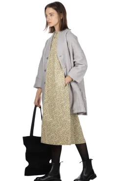 Discount NARU Travel Wool Notch Coat - Heather Grey