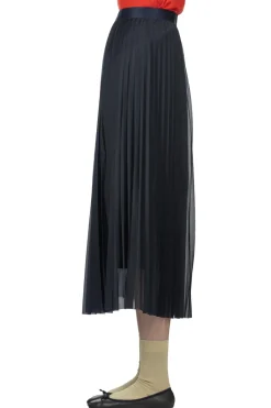 Clearance Manon Tricot Pleated Skirt - Navy