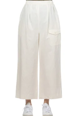 Sale Nofl Triple Washed Wide Pants - Ivory