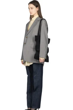Hot AURALEE TROPICAL WOOL KID MOHAIR JACKET- Grey Check
