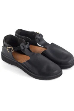 Fashion Aurora Shoes T-Strap - Black