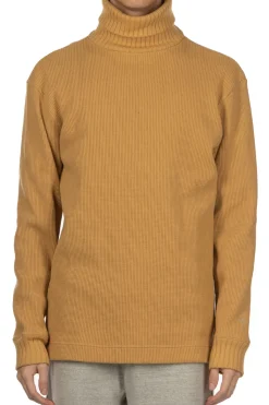 Online Nigel Cabourn Turtleneck Waffle Sweatshirt - Yellow