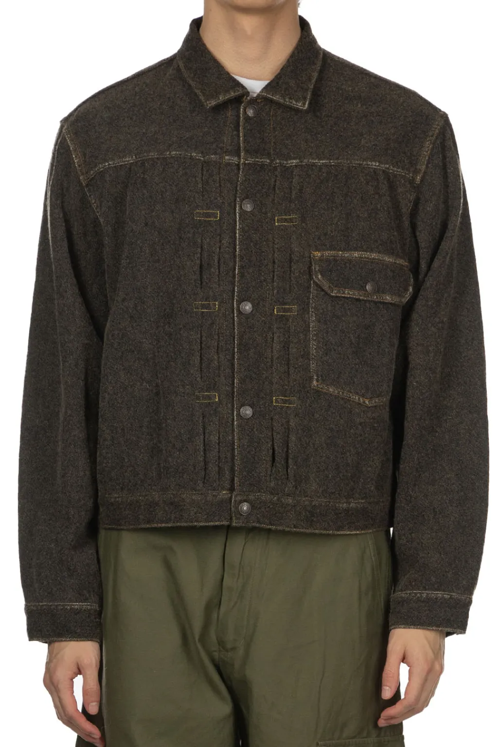 Outlet Kapital Twill Aging Wool 1st Jacket - Faded Charcoal