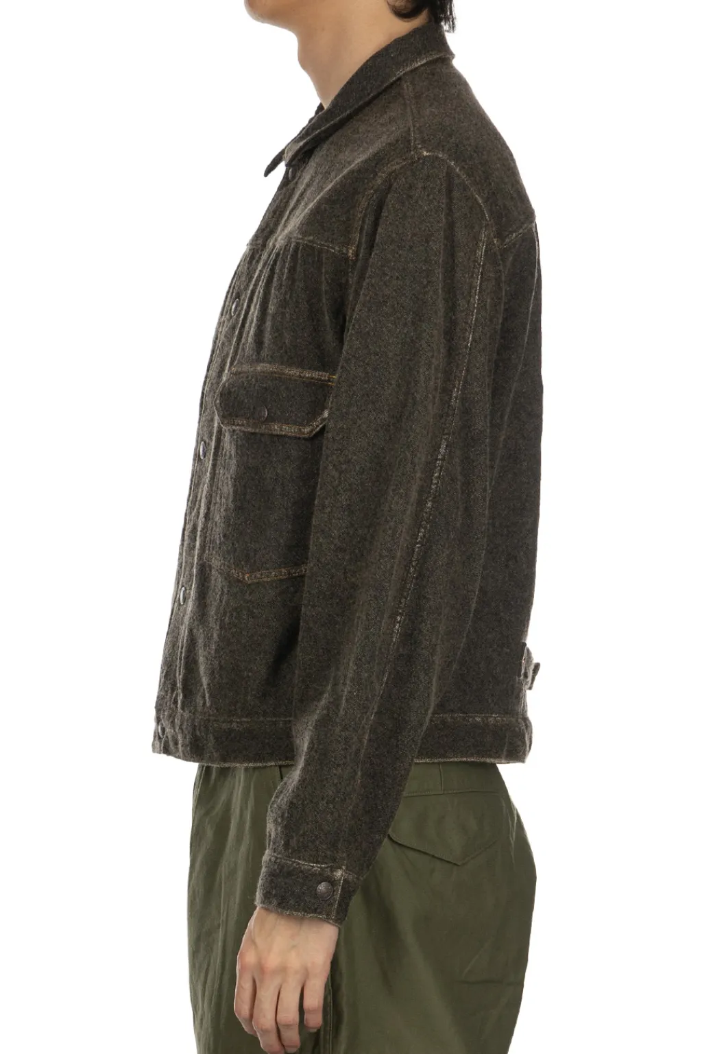 Outlet Kapital Twill Aging Wool 1st Jacket - Faded Charcoal