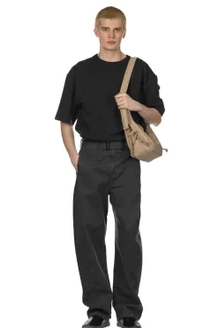 New LEMAIRE Twisted Belted Pants - Carbon Blue