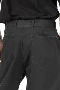 New LEMAIRE Twisted Belted Pants - Carbon Blue
