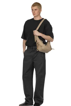 New LEMAIRE Twisted Belted Pants - Carbon Blue