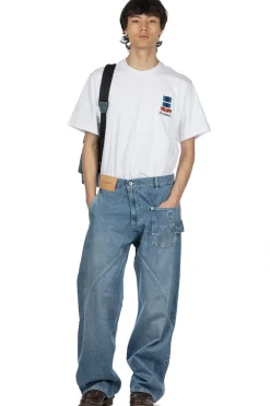 New JW Anderson Twisted Workwear Jeans - Light Blue