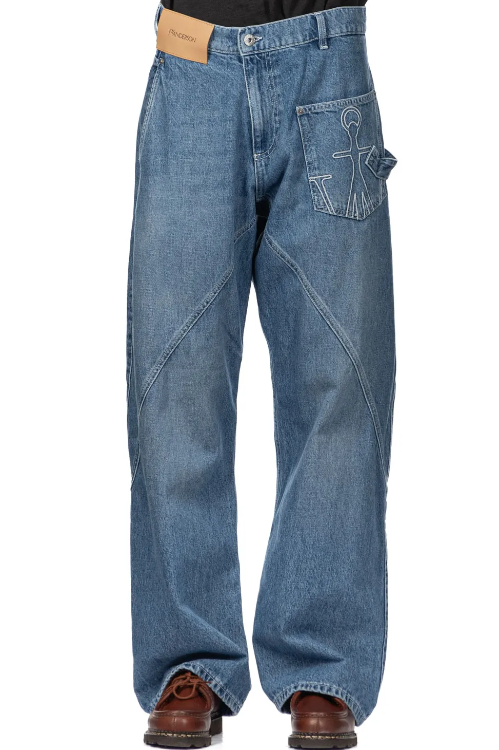 Online JW Anderson Twisted Workwear Jeans - Light Blue