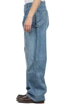 New JW Anderson Twisted Workwear Jeans - Light Blue