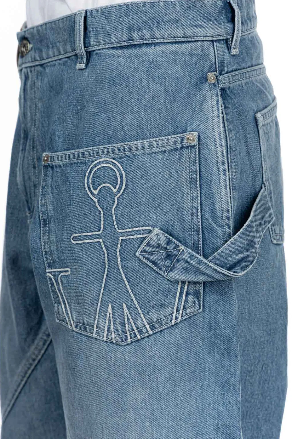 New JW Anderson Twisted Workwear Jeans - Light Blue