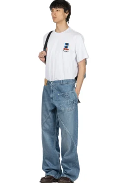New JW Anderson Twisted Workwear Jeans - Light Blue