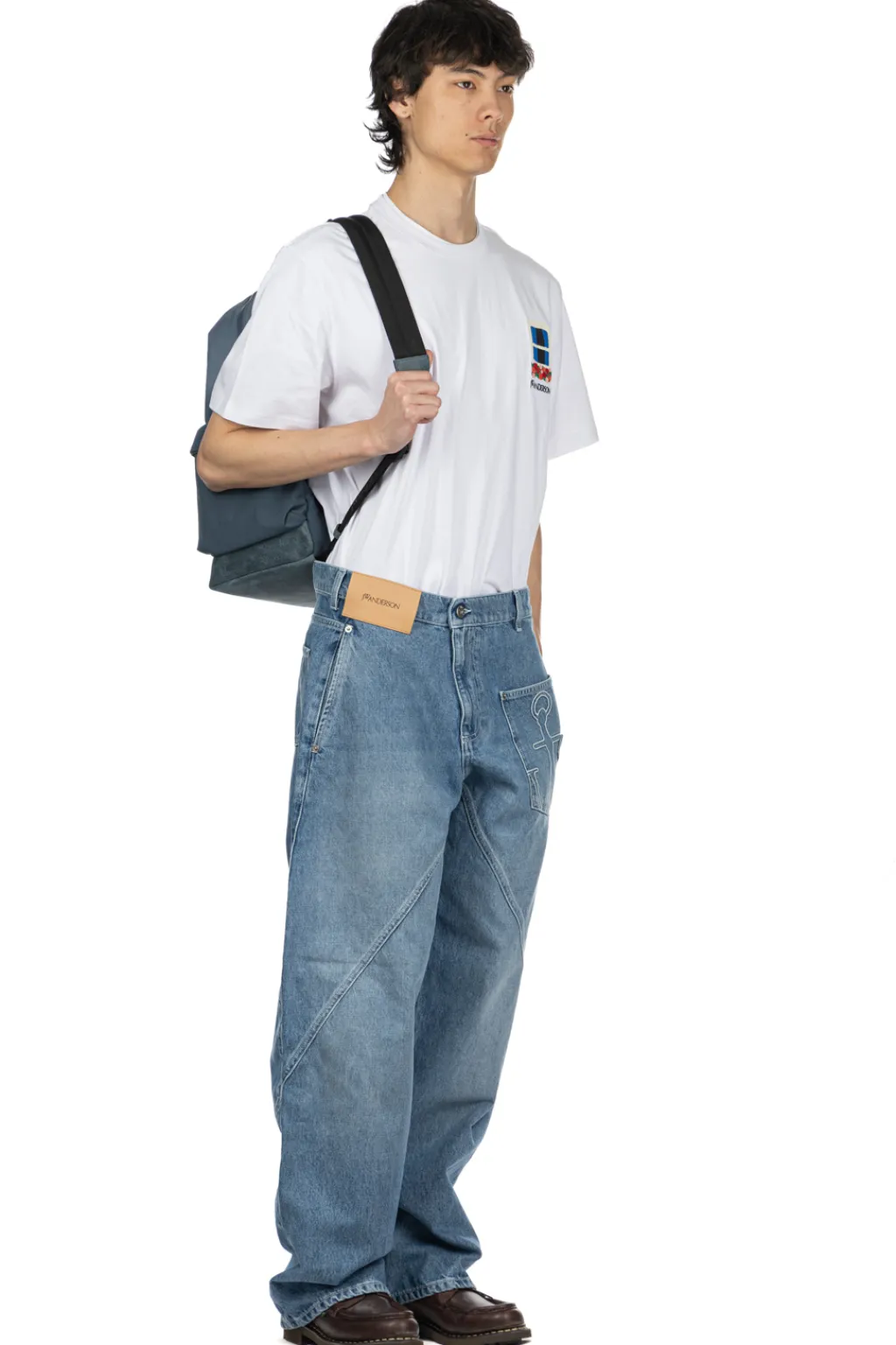New JW Anderson Twisted Workwear Jeans - Light Blue