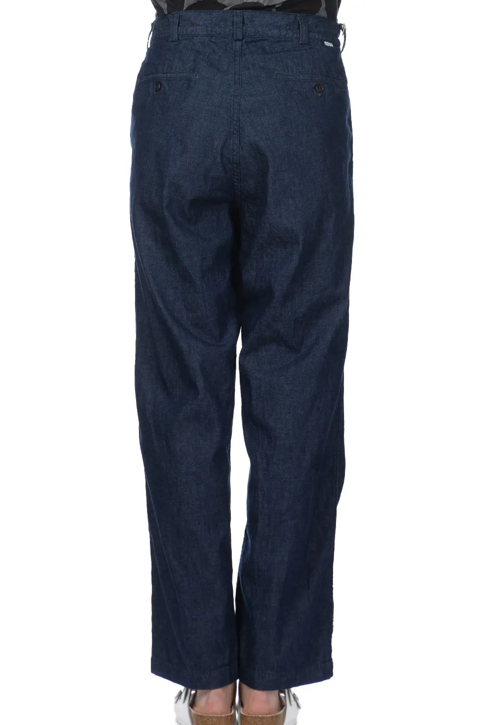 Clearance OrSlow Two Tuck Denim Wide Trouser - One Wash