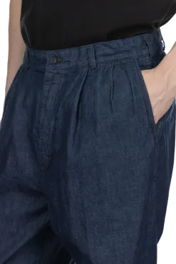 Fashion OrSlow Two Tuck Denim Wide Trouser - One Wash