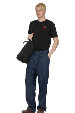 Fashion OrSlow Two Tuck Denim Wide Trouser - One Wash