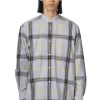 Outlet Manual Alphabet TYP Check Loose Fit BC Shirt - Grey x Black