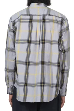 Outlet Manual Alphabet TYP Check Loose Fit BC Shirt - Grey x Black
