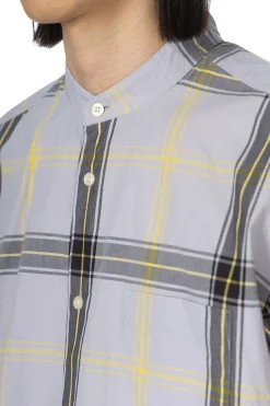 Outlet Manual Alphabet TYP Check Loose Fit BC Shirt - Grey x Black