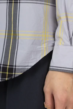 Outlet Manual Alphabet TYP Check Loose Fit BC Shirt - Grey x Black