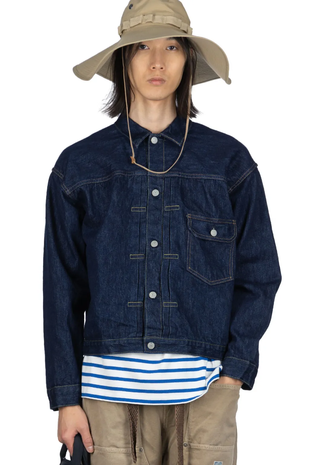 Online OrSlow Type 1 40's Pleated Front Blouse - One Wash