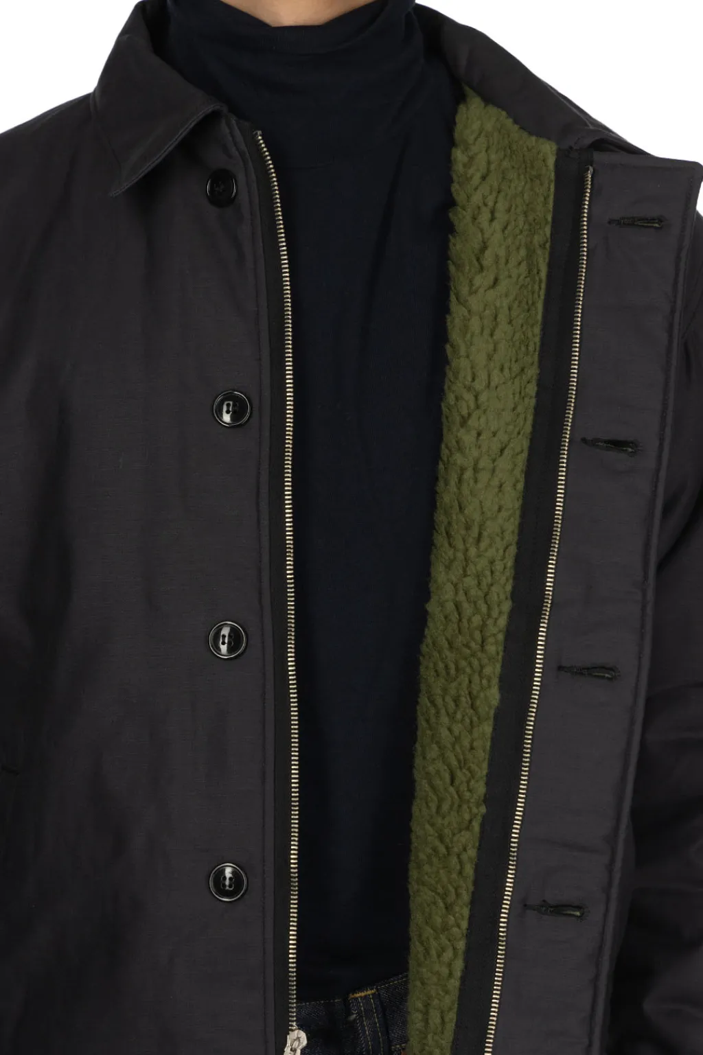 Discount Buzz Rickson's Type A-2 Deck Jacket - Civilian Model - Navy