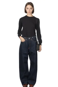 Fashion Ordinary Fits Type Wide Denim - One Wash