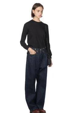 Fashion Ordinary Fits Type Wide Denim - One Wash