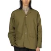 Clearance Manual Alphabet Typewriter Shirt Jacket - ML Green