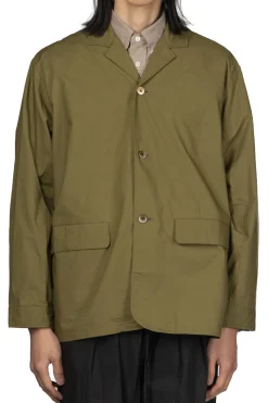 Clearance Manual Alphabet Typewriter Shirt Jacket - ML Green