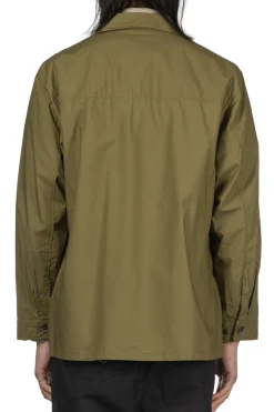 Clearance Manual Alphabet Typewriter Shirt Jacket - ML Green