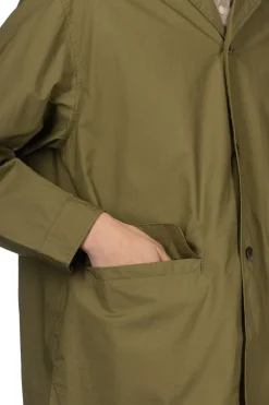Clearance Manual Alphabet Typewriter Shirt Jacket - ML Green