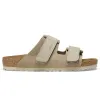 Best Birkenstock Uji Nubuck-Suede Leather - Taupe - Narrow