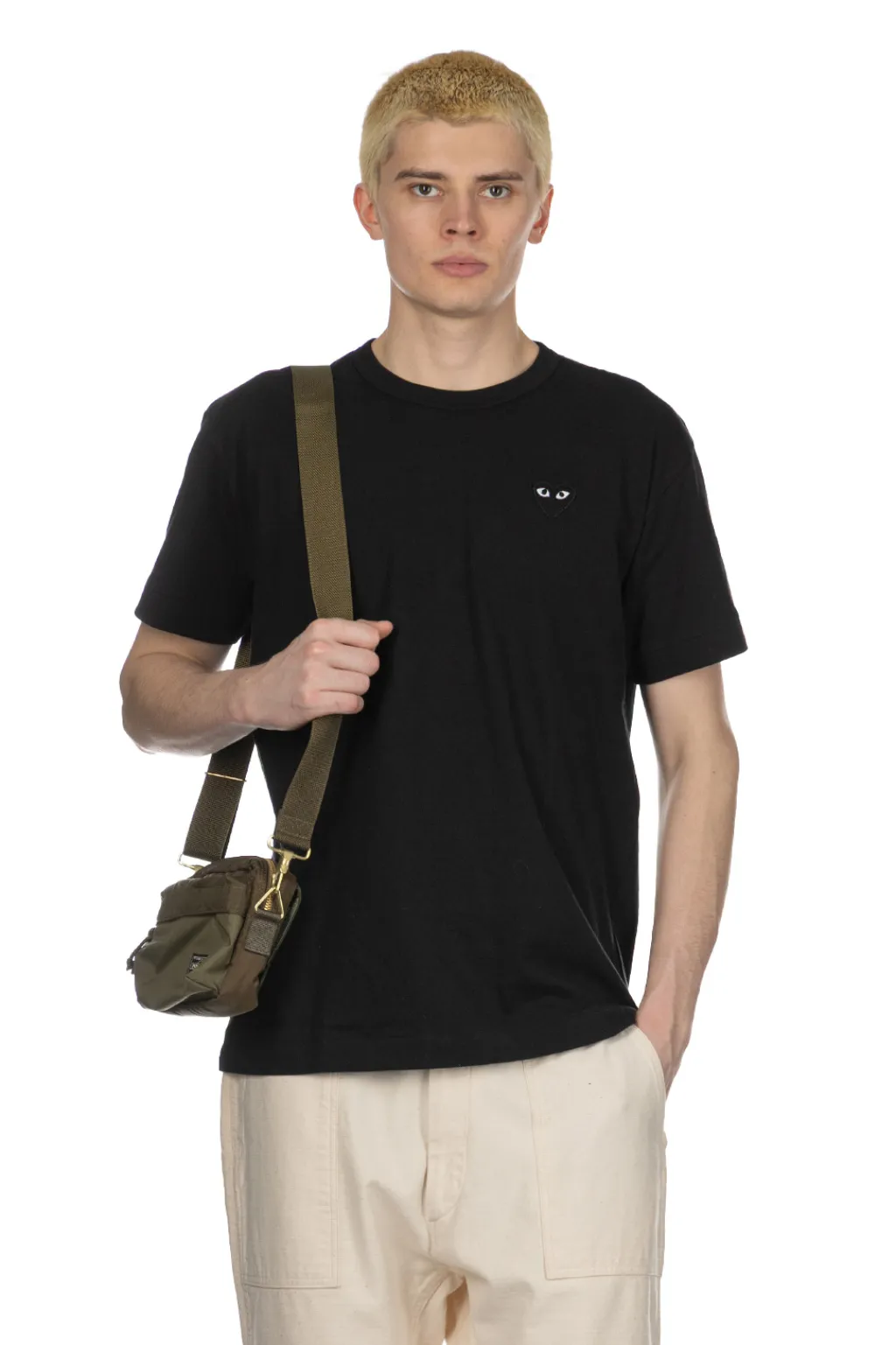 Clearance Comme Des Garcons Play Unisex Black Heart T-Shirt - Black