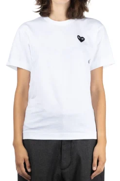 Online Comme Des Garcons Play Unisex Black Heart T-Shirt - White