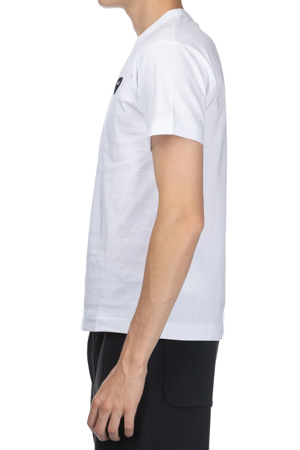 Hot Comme Des Garcons Play Unisex Black Heart T-Shirt - White