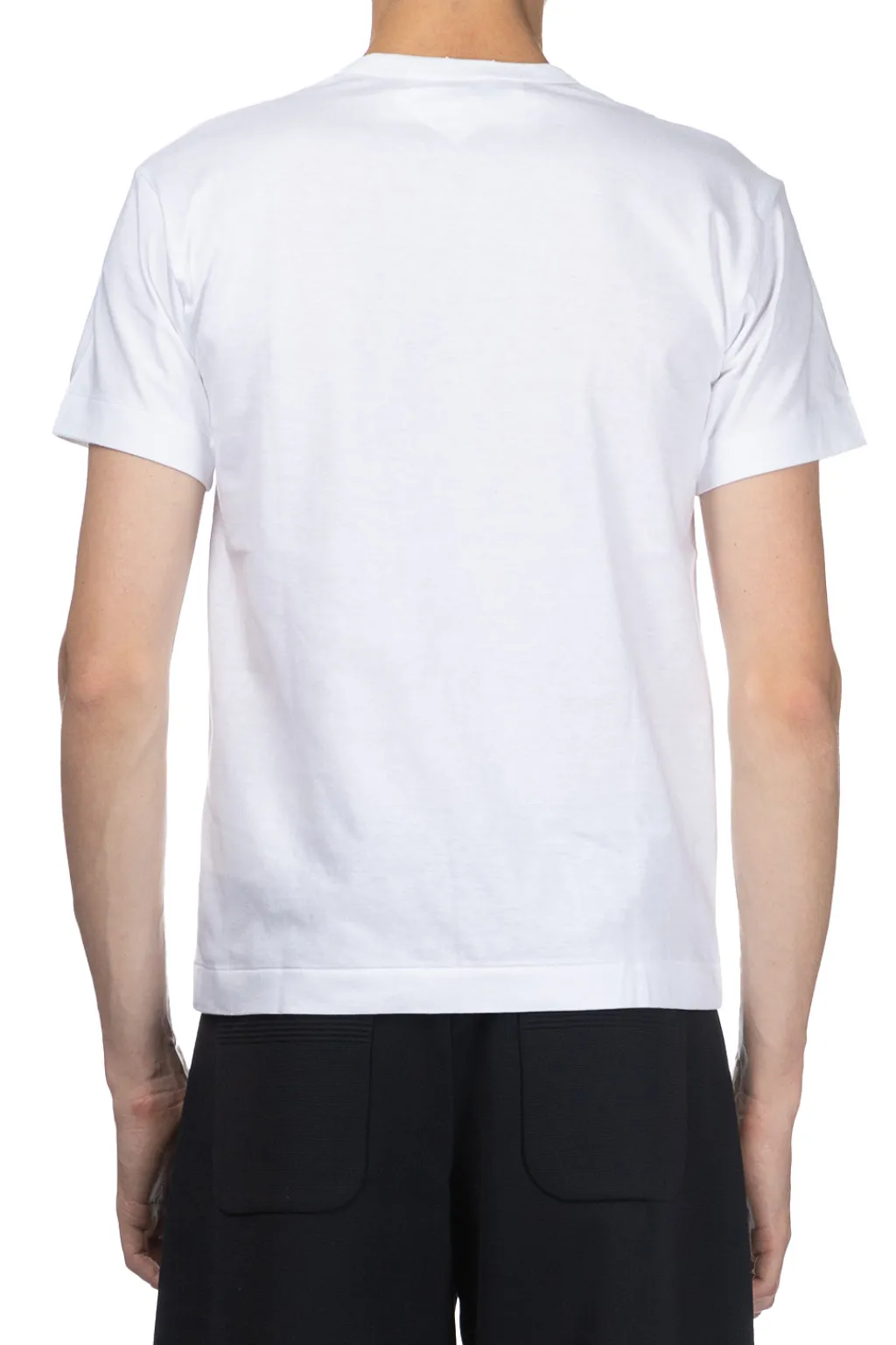 Hot Comme Des Garcons Play Unisex Black Heart T-Shirt - White