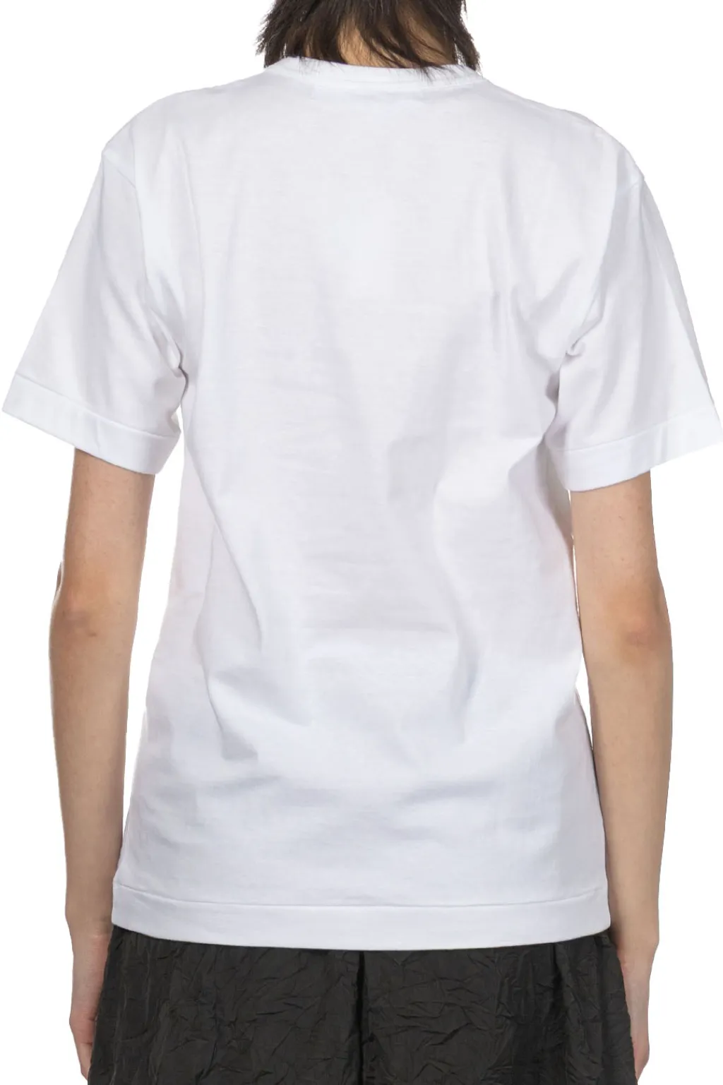 Clearance Comme Des Garcons Play Unisex Black Heart T-Shirt - White