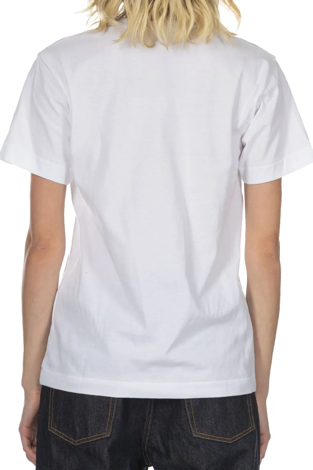 Best Comme Des Garcons Play Unisex Black Heart T-Shirt - White x Black