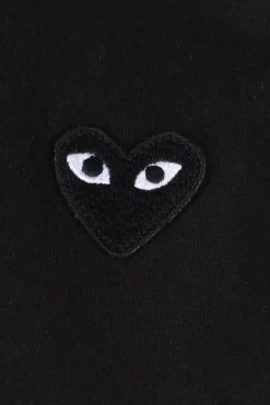 Fashion Comme Des Garcons Play Unisex Black Heart T-Shirt - Black