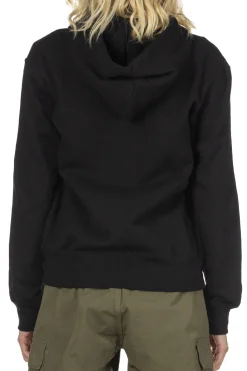 New Comme Des Garcons Play Unisex Double Red Heart Zip Hoodie - Black
