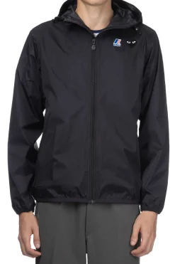 Hot Comme Des Garcons Play Unisex K-WAY Hoodie Full Zip - Black