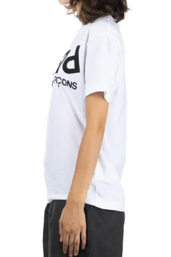 Fashion Comme Des Garcons Play Unisex Play Text Logo T-Shirt - White