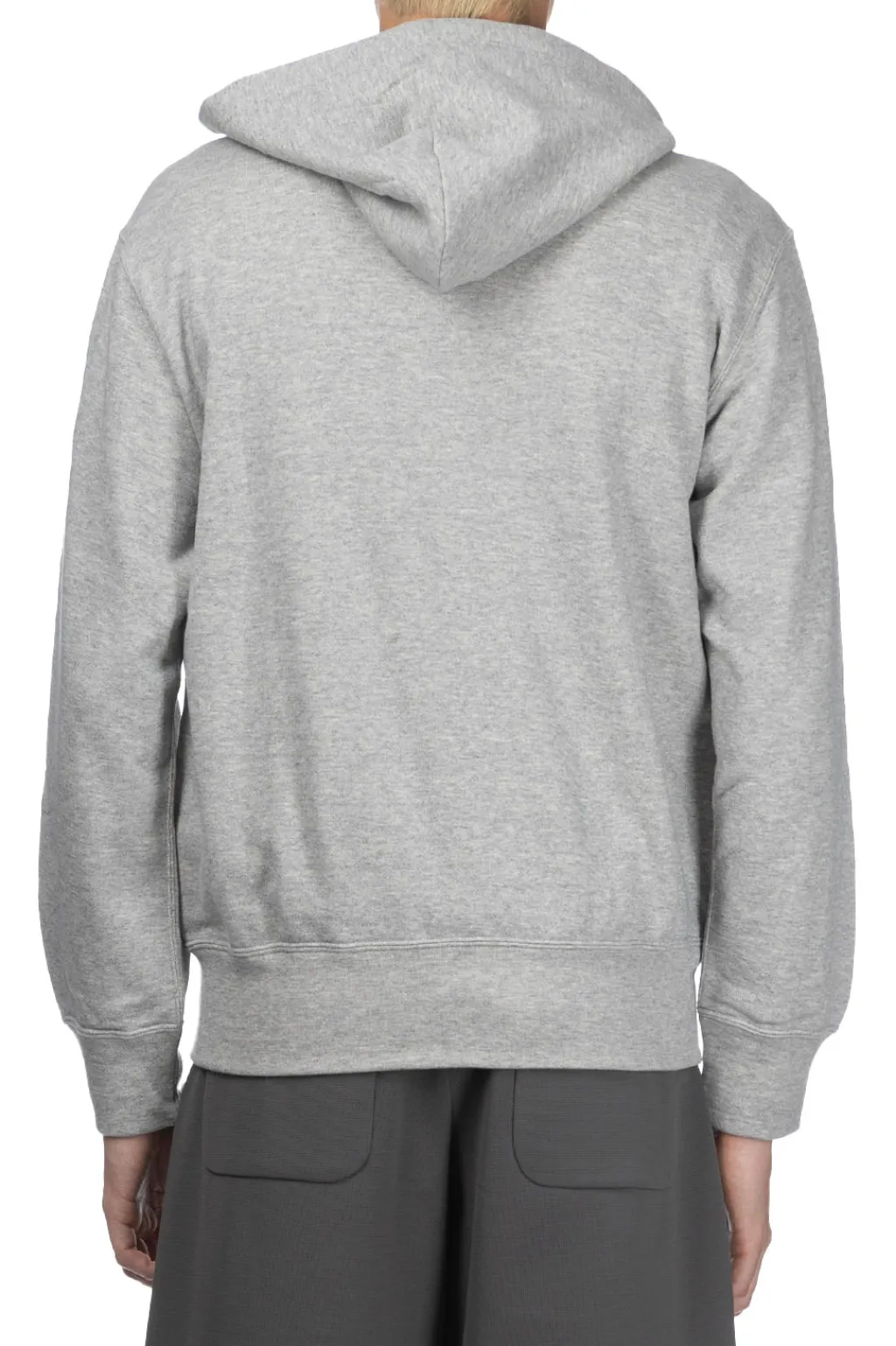 Discount Comme Des Garcons Play Unisex Red Heart Full Zip Hoodie - Grey