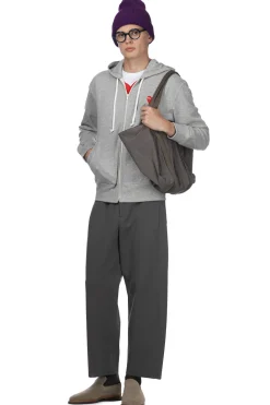 Discount Comme Des Garcons Play Unisex Red Heart Full Zip Hoodie - Grey