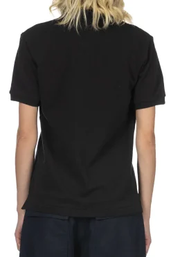 New Comme Des Garcons Play Unisex Red Heart Polo - Black