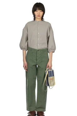 Outlet OrSlow US Army Fatigue Pants Used Wash - Green