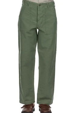 Outlet OrSlow US Army Fatigue Pants Used Wash - Green