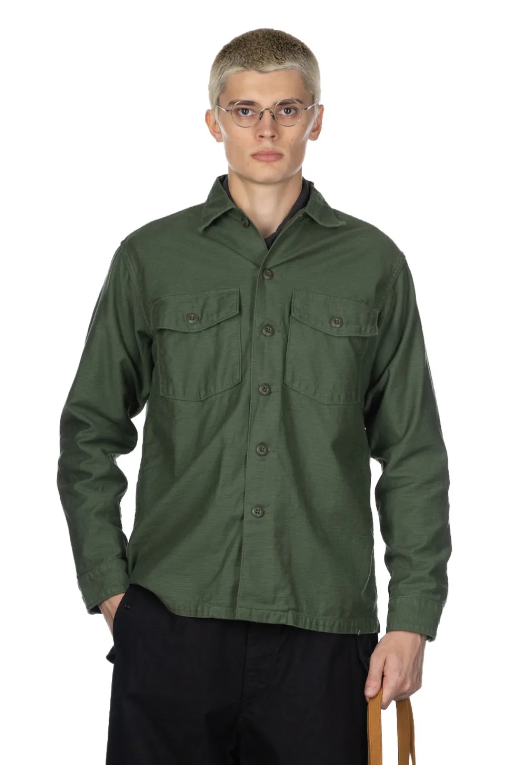 Best OrSlow US Army Fatigue Shirt - Green