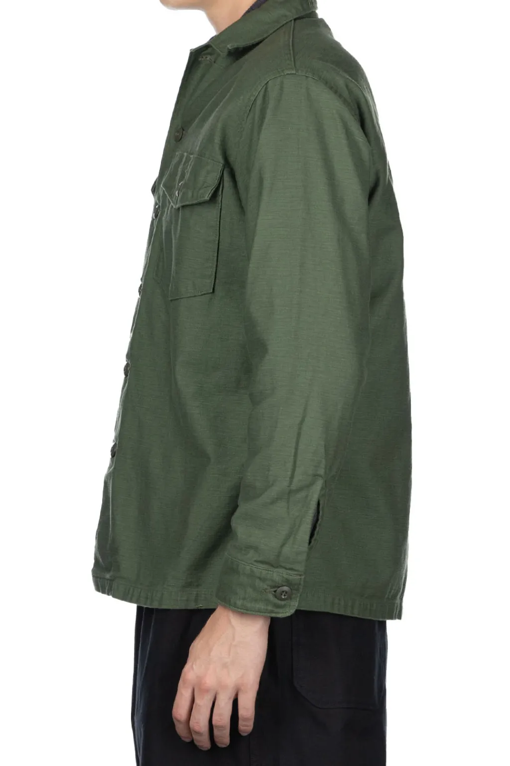 Best OrSlow US Army Fatigue Shirt - Green
